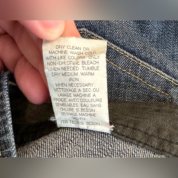 THEORY Wide Leg Flare Denim Trouser Jeans Dark Wash Workwear Career Low Rise - Picture 9 of 11